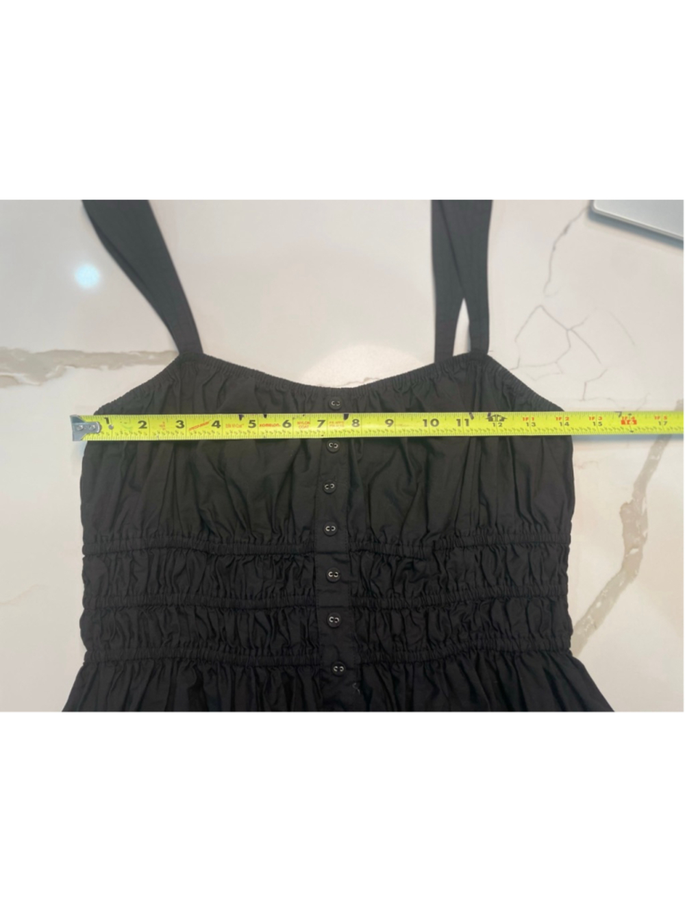 Moon River Black Corset Milkmaid Tank Top L Button Front Dark Fairy Romantic - Picture 6 of 7